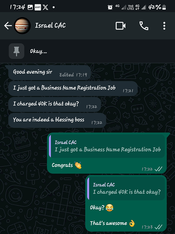 Testimonial from Chinedu